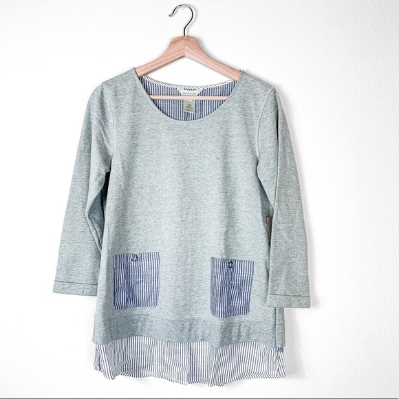 Boutique Open Back Lace Up Sweater Front Pocket XS - Picture 8 of 9